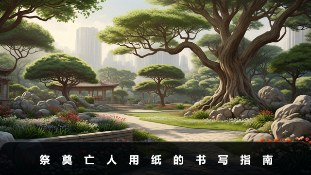 祭奠亡人的紙怎么寫