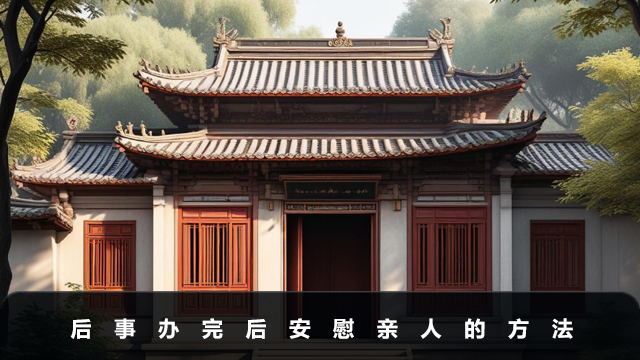 后事辦完后怎樣安慰親人