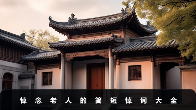 悼念老人的簡短悼詞大全
