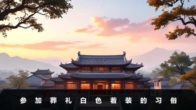 參加殯葬禮穿白色衣服好嗎