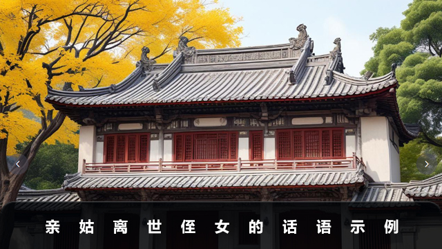 親姑離世侄女怎么說？親姑離世侄女的話語示例