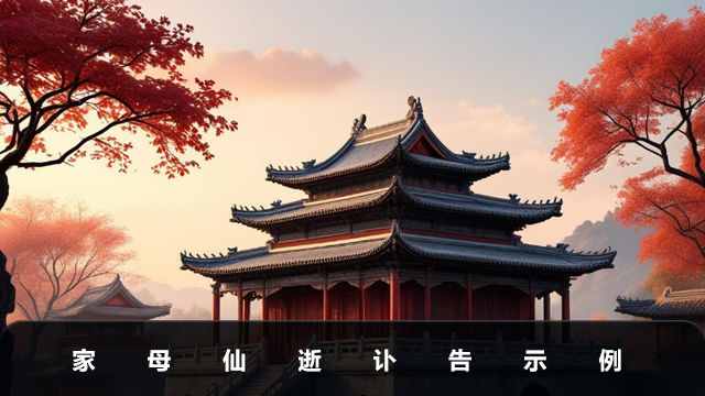 家母仙逝訃告怎么寫？家母仙逝訃告示例